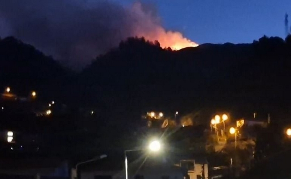 Incêndio com 3 frentes ativas, na Madeira