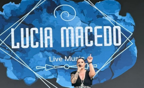 Atua&ccedil;&atilde;o de Lucia Macedo em Londres. Veja o momento.