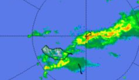 Porto Santo com chuva intensa
