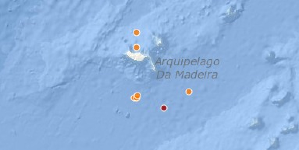 Pequeno sismo junto às Desertas