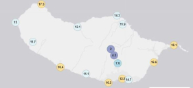 Temperatura atingiu os 2 graus Celsius no Pico do Areeiro.