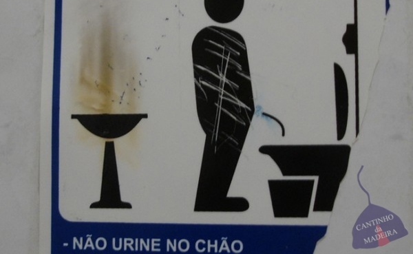 N&atilde;o urine no ch&atilde;o!