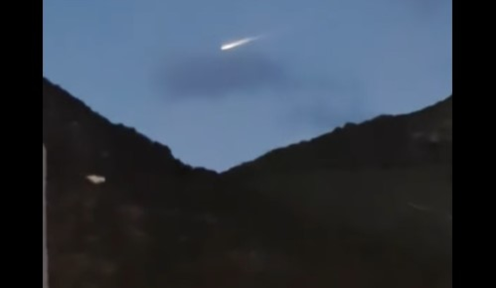 Meteoro captado no Porto Santo