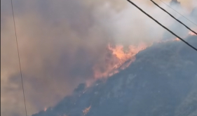 Inc&ecirc;ndio impar&aacute;vel na Serra de &Aacute;gua (com v&iacute;deo)