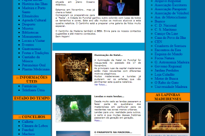 Site Cantinho da Madeira 2006